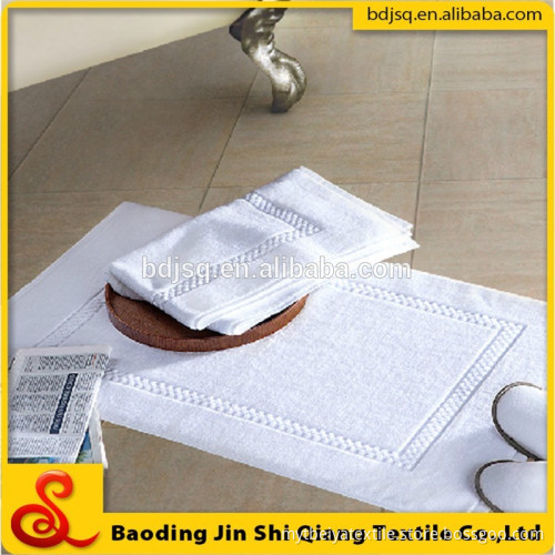 5-star hotel bathroom bathmat 100% cotton classic white